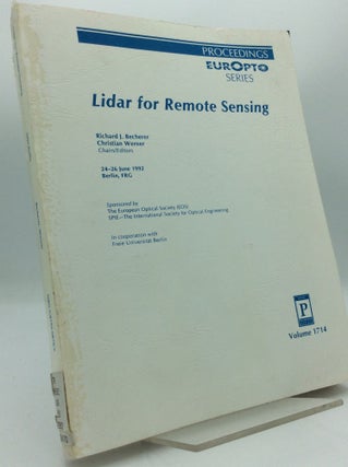 Item #98645 LIDAR FOR REMOTE SENSING. Richard J. Becherer, eds Christian Werner